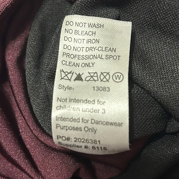 Weissman Balera Dance Costume 13083 Halter Neck‎ Ballet Dress Purple MA - Picture 8 of 9